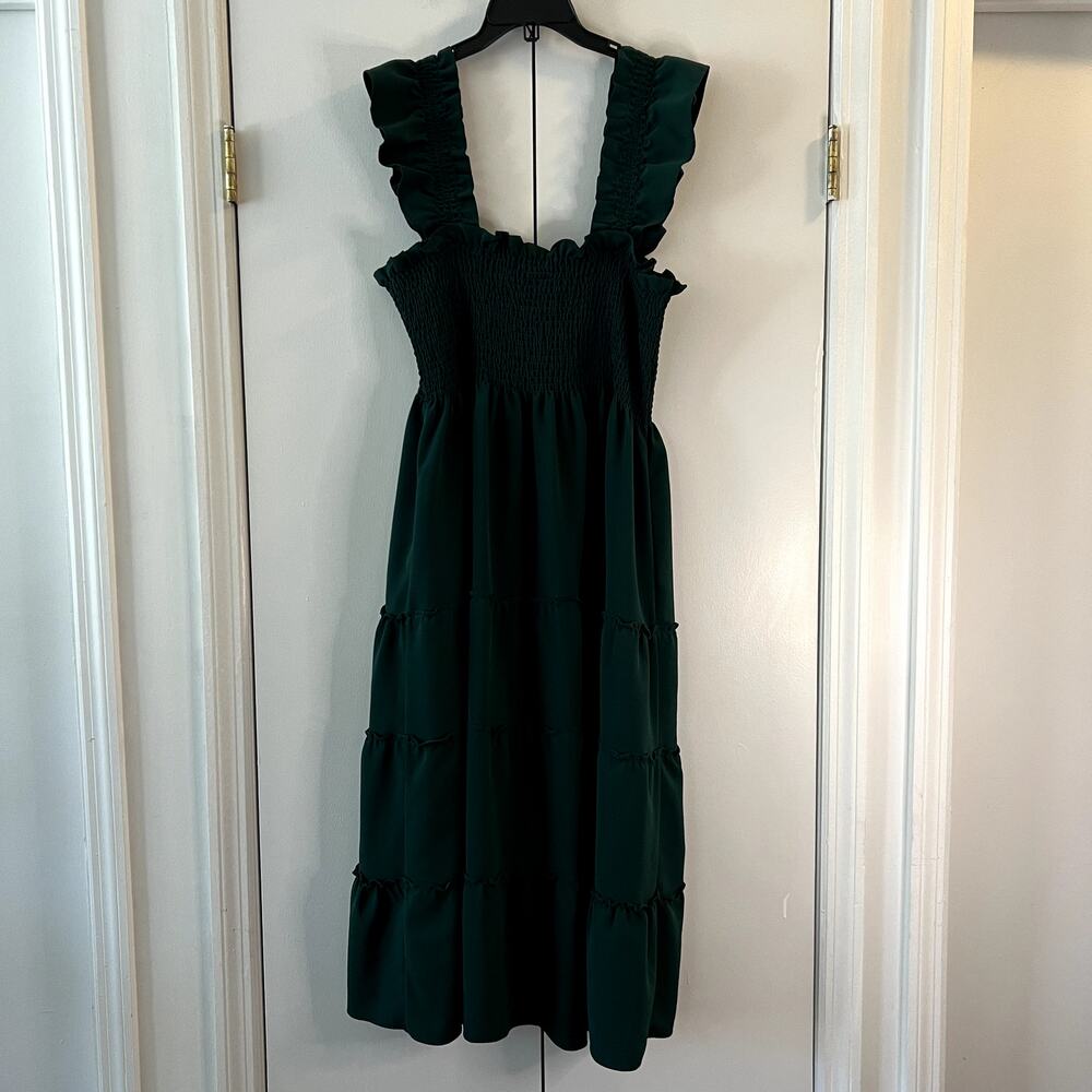 Hill House Home Ellie Nap Dress Emerald Green Size XL New - Picture 8 of 8